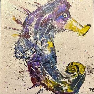 5”x5” Seahorse Magnet